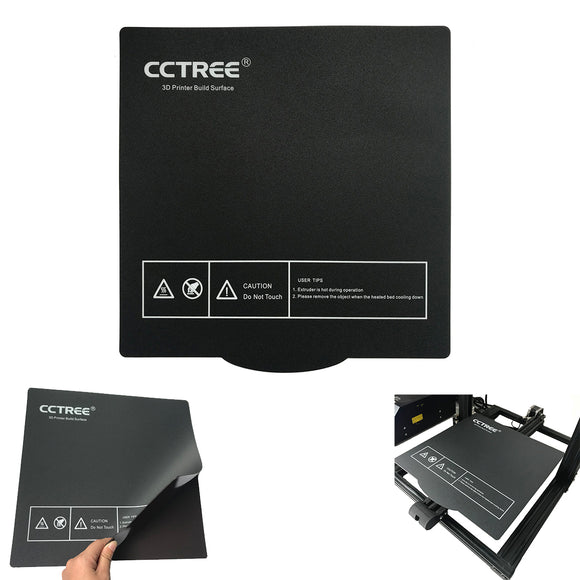 CCTREE 310*310mm Soft Magnetic Heated Bed Sticker With Back Glue for 3D Printer Bulid Surface Plate