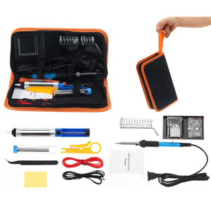 110V/220V 60W Electric Solder Iron Adjustable Temperature Welding Soldering Iron Tool Kit