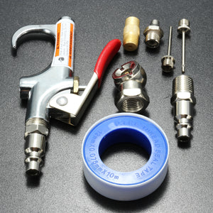 9pcs Compressor Air Duster Compressed Air Nozzle Blow Gun Kit Blower Cleaning Tool B Version