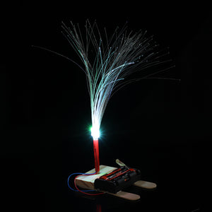 DIY LED Fiber Optic Lights Kit Colorful Glowing Lights Technology Handmade Small Creative Educational Science Toy