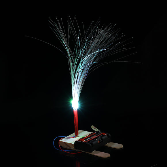 DIY LED Fiber Optic Lights Kit Colorful Glowing Lights Technology Handmade Small Creative Educational Science Toy