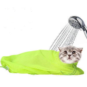 Pet Cat Cleaning Grooming Bag Add Hat  Multi-function Bath Nail Cutting Pick Ear Protect Bags