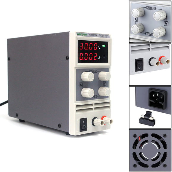 Wanptek KPS305DF Mini 30V 5A Adjustable DC Power Supply LED 4 Digits Switching Power Supply Lab