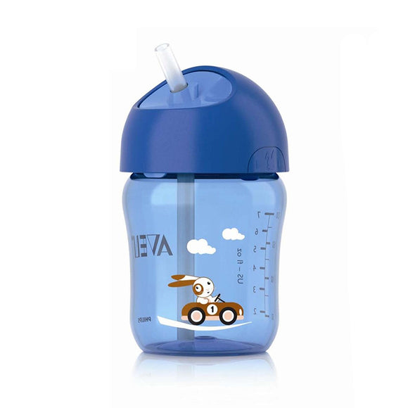 AVENT 260ml/9oz Cartoon Baby Straw Cup Water Drinking BPA Free Bottle Child Feeding Cup