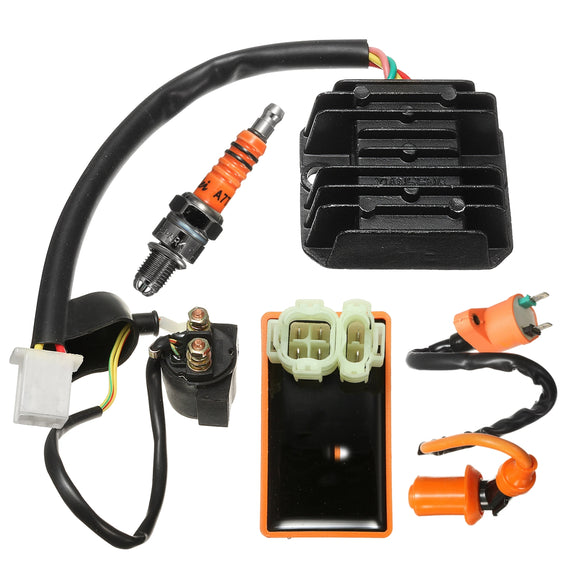 150cc 200cc 250cc Relay CDI Regulator Rectifier Ignition Coil Motorcycle ATV Spark Plug