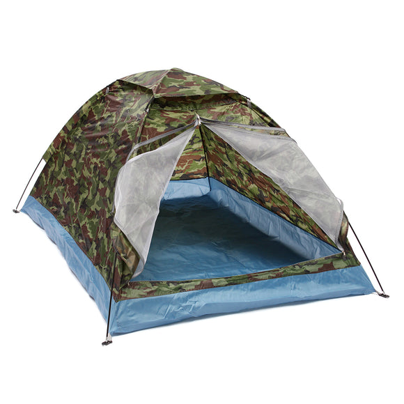 Outdoor 1-2 Persons Camping Tent Waterproof Windproof UV Sunshade Canopy