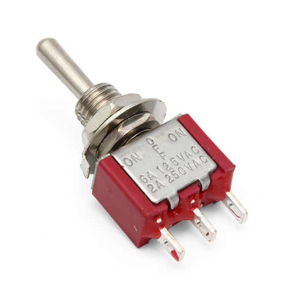 Mini Metal Red ON/ OFF Small Toggle Switch SPDT