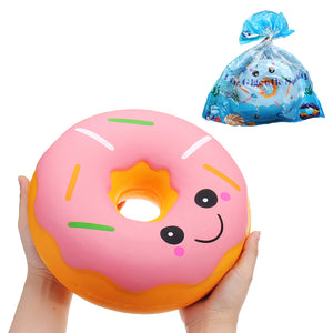 SanQi Elan Huge Donut Squishy Jumbo 25*25*10CM Soft Slow Rising With Packaging