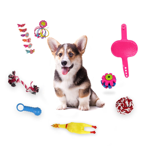 16pcs Dogs Grind Their Teeth And Bite Toys  Sound Screaming Chicken Horn  Pet Toys