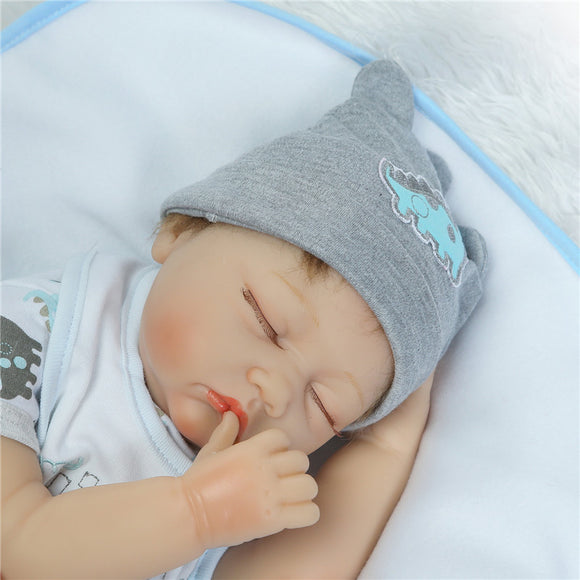 NPK 22inch Reborn Baby Doll 100% handmade Lifelike Full Body Full Silicone Action Figure Toy