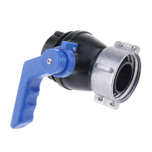 1000L IBC Tote Tank Ball Valve Drain Adapter Hose Fittings with Switch DN40 DN50 Inner Dia 62mm/75mm