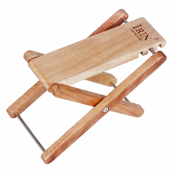 IRIN Adjustable Solid Wood Guitar Pedal Guitar Footstool Footrest for Ukulele Electric Guitar