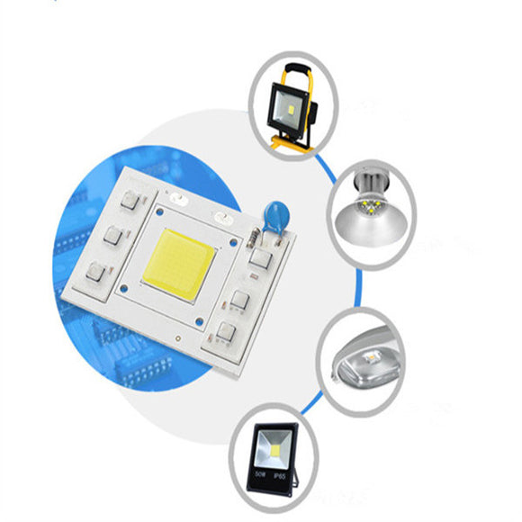 50W 4750LM White/Warm White COB Bead LED Chip Light for Smart IC Floodlight Street Lamp AC220V