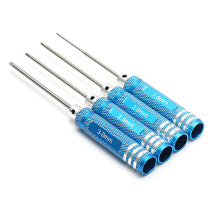 4pcs 1.5/2.0/2.5/3.0mm Hex Screwdriver Tool Set