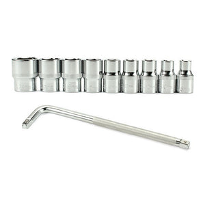 10pcs 8/10/12/13/14/17/19/21/24mm Chrome Vanadium Steel Socket Wrench Car Repair Tool