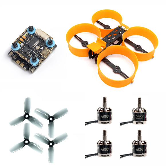 Donut 3 Inch 140mm Frame Kit + MAMBA F405 Mini MK2 25A ESC +GEPRC SPEEDX GR1408 3500KV Motor + HQ Prop Duct 3