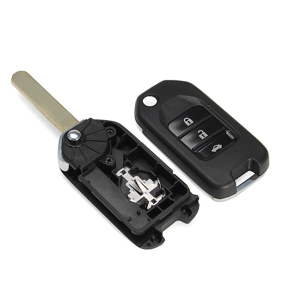 Car 3 Button Remote Fold Key Fob Case/bag Flip Shell for Honda Civic City Jazz HR-V XR-V