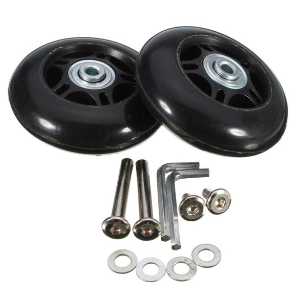 2pcs 8026mm Luggage Suitcase Replacement Wheels Axles Repair Parts