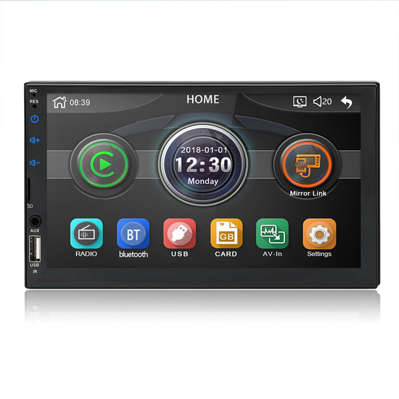 7 Inch 2 DIN WINCE Car MP5 Player FM Radio Stereo HD Touch Screen USB AUX bluetooth In Dash Support Carema