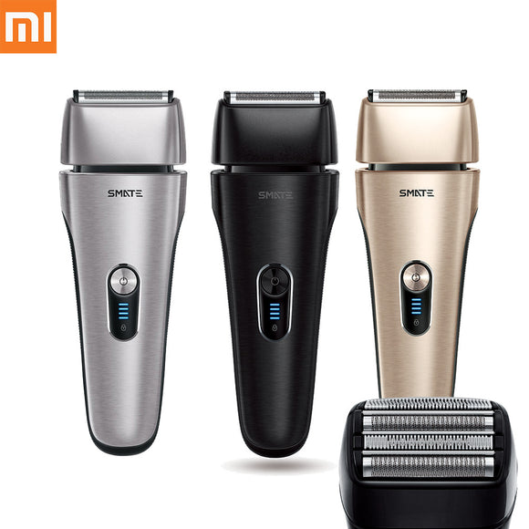 SMATE IPX7 Waterproof Fast Charging Electric Shaver 4 Shaver Blades System Low Noise from XIAOMI Ecosystem