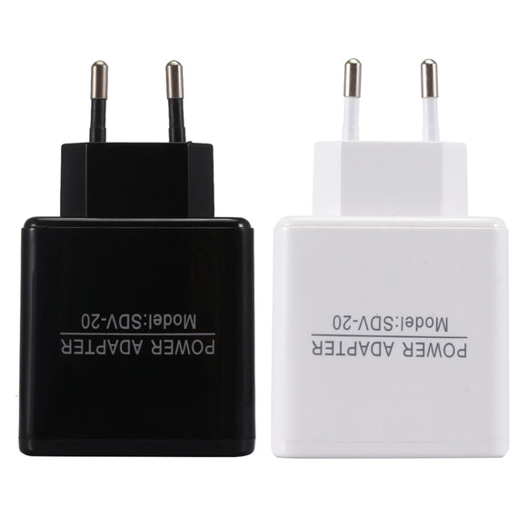 EU 5V 2.4A Dual USB Charger Power Adapter Intelligent Recognition For Smartphone Tablet PC