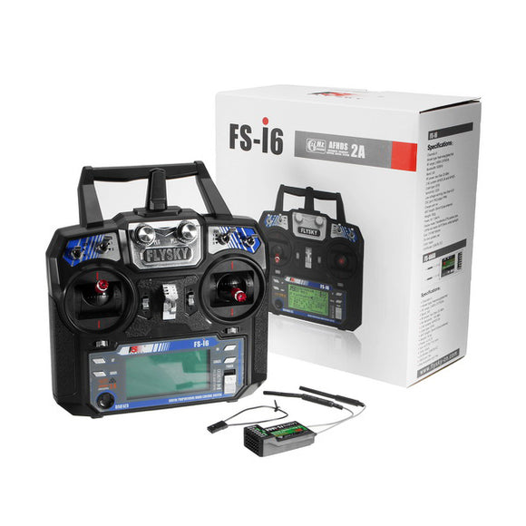 FlySky FS-i6 2.4G 6CH AFHDS RC Radion Transmitter With FS-iA6B Receiver for RC FPV Drone