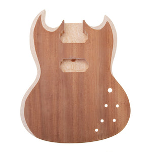 DIY Unfinished Basswood Guitar Body Guitar Parts For SG Style 22 Frets Guitar