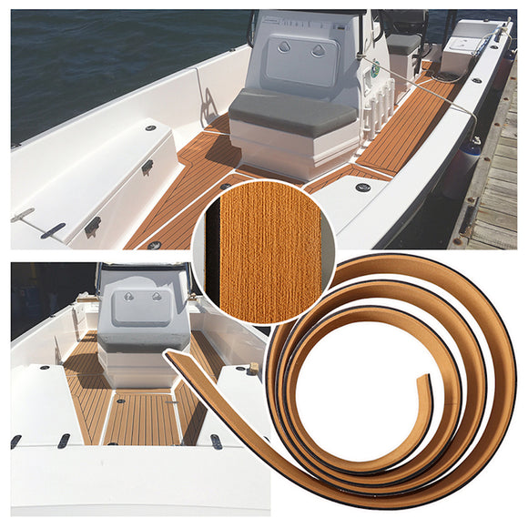 2400x58x5mm Soft Plastic Wood Non-slip Anti-collision Self-adhesive Eva Boat Side Mat for Luxury Yachts Rvs Boats and Car Accessories