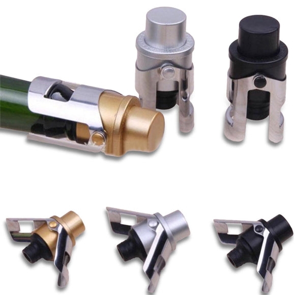Stainless Steel Champagne Wine Stopper Gold/Silver Sparkling Wine Bottle Plug Sealer Wings