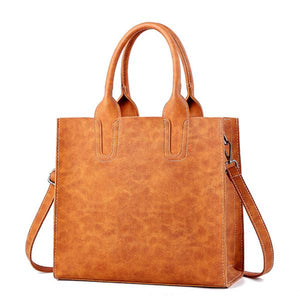 Women Casual Large Capacity Handbags Microfiber Solid Shoulder Bags