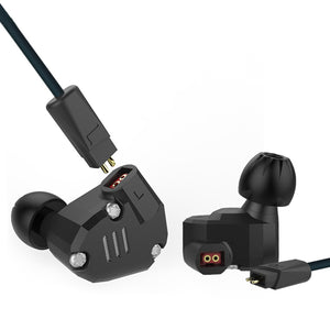 KZ ZS6 HiFi 8 Driver Earphone Dual Balanced Armature Dual Dynamic Driver Hybrid Headphone