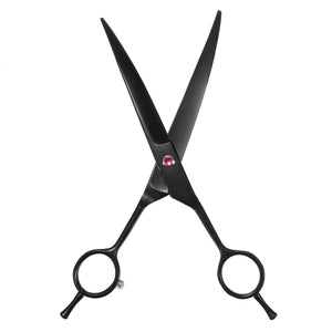 7 Professional Stainless Steel Pet Dog Grooming Scissors Curved Haircut Shears"