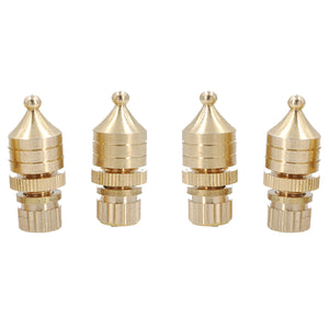 4pcs Copper Gilded Speaker Spikes Isolation Stand Foot Pads Audio Amplifier Base