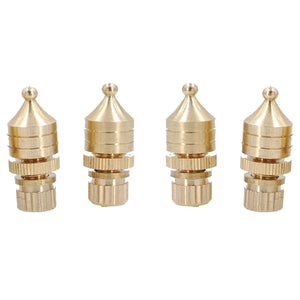 4pcs Copper Gilded Speaker Spikes Isolation Stand Foot Pads Audio Amplifier Base Connector