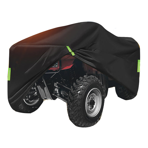 190T Waterproof Quad Bike ATV Cover with Reflective Stripe Universal Covers 250x110x120cm