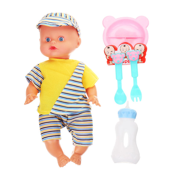 12Inches Lifelike Baby Dolls Smart With Sounds Drinking Water Peeing Sleeping Action Figure Toy