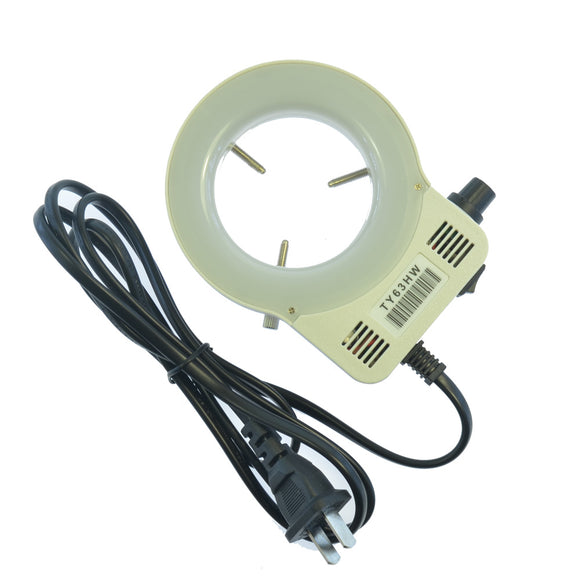 HAYEAR 20 LED Adjustable Ring Light Trinocular Stereo Microscopes illuminator Lamp For Industry Microscope Industrial Camera Magnifier