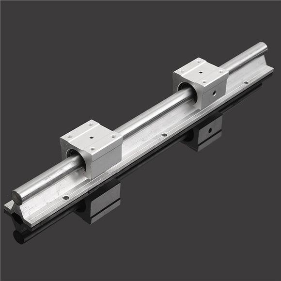 SBR16 400mm Support Linear Rail Optical Axis Guide with 2pcs SBR16UU Bearing Blocks