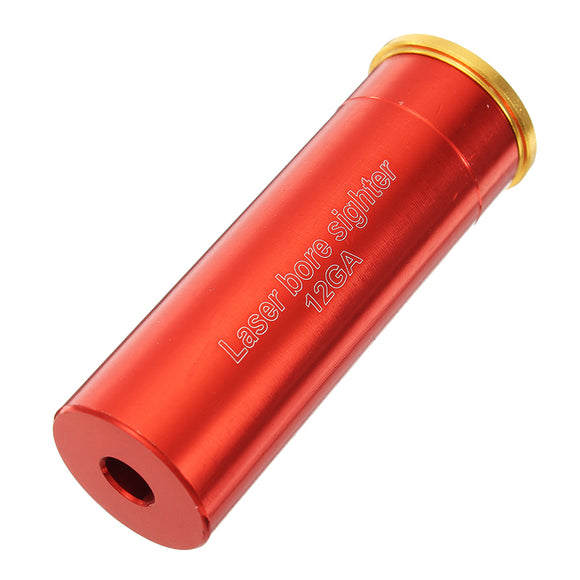 12GA Gauge Laser Bore Sighter Red Dot Sight Cartridge Bore Sighter Caliber