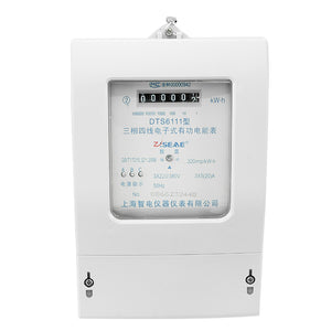 DDS6111 5(20)A 220V 50HZ Three Phase Four Wire Electric Energy Meter Classic Style