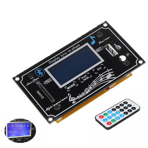 12V Multifunction LCD Capacitive Touch Screen SD Bluetooth Audio Decoder Board MP3 Player Radio USB WMA WVA FLAC Lyric Show