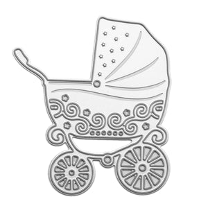Baby Carriage Pattern Scrapbooking DIY Album Card Paper Art Craft Maker Metal Cutting Dies