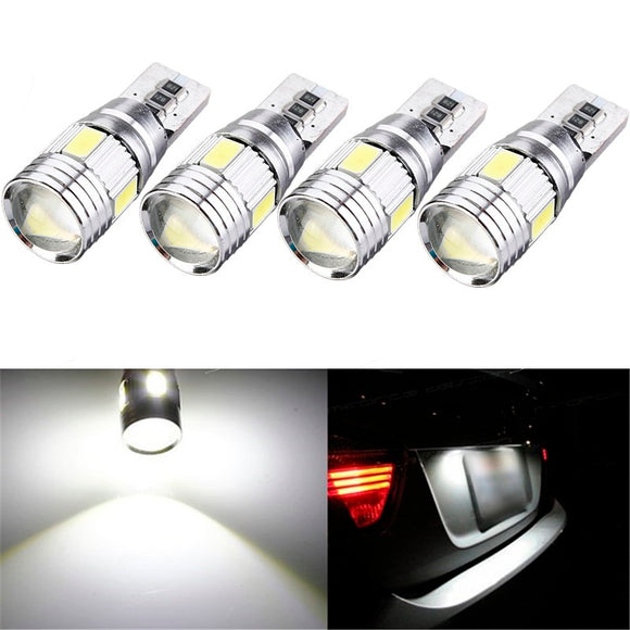 T10 W5W 5630 LED Car Side Marker Lights Canbus Error Free Wedge Bulb Lamp 12V 2.5W White 4Pcs