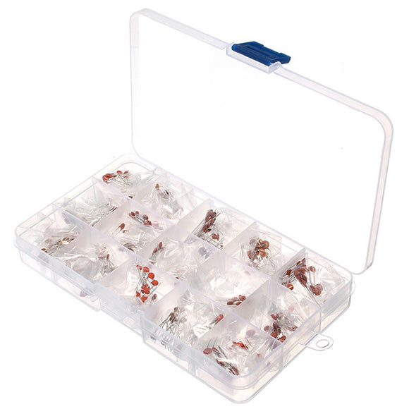 300 Pcs 2pF-0.1F Ceramic Capacitors Kit With Component Box