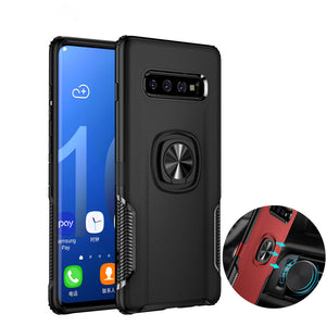 Bakeey Protective Case For Samsung Galaxy S10 6.1 Inch Ring Grip Bracket Magnetic Adsorption Back Cover