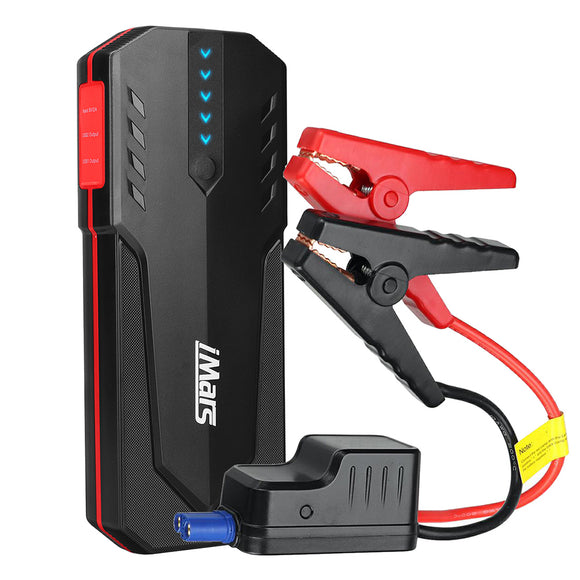 iMars J06 2000A 22000mAh Portable Car Jump Starter Powerbank Emergency Battery Booster QC3.0 Fast Charging Power Bank with LED Flashlight USB Port