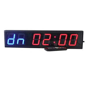 4 Inch GYM Crossfit Timer Clock LED Interval Timer Training Time And Rest Time Alternate CountdownCount Up As A Stopwatch