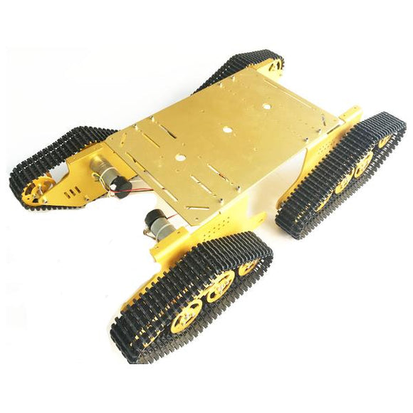 DIY T900 4WD Metal Wall-E Silver Tank Track Caterpillar Chassis Smart Robot Kit