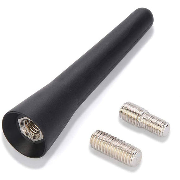 Universal Car Antenna 2.5 Inch Small Short Car Aerial Mini Car Radio Accessories FM/AM Inputs M5 M6 Black