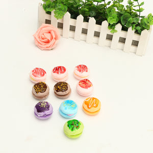 10PCS New Simulate Macaron Cake Squishy Toy Stress Reliever Phone Chain